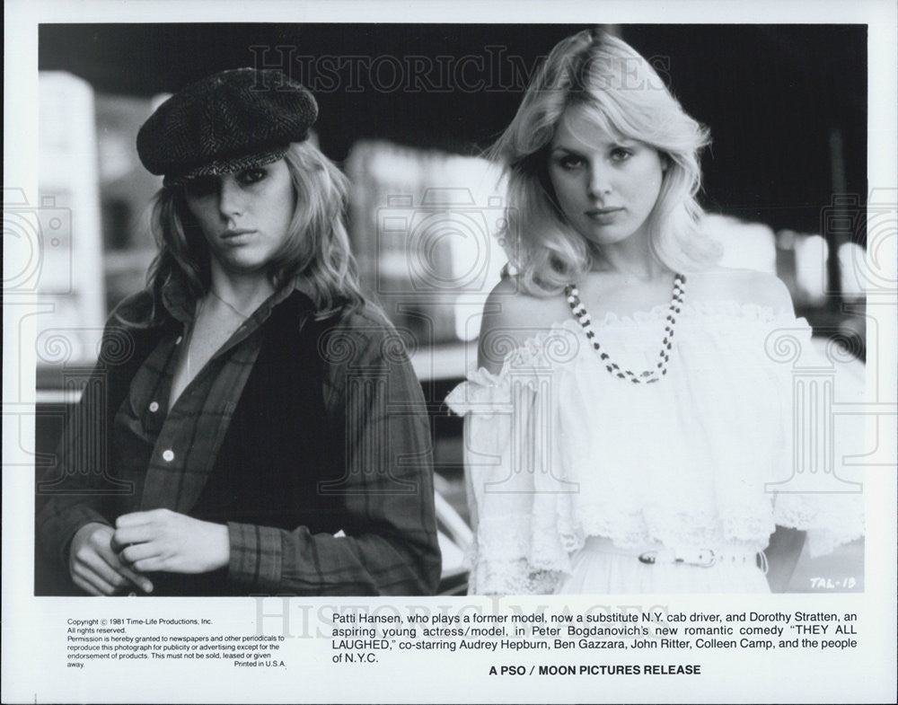 1981 Press Photo Patti Hansen And Dorothy Stratten In Movie They All Laughed - Historic Images