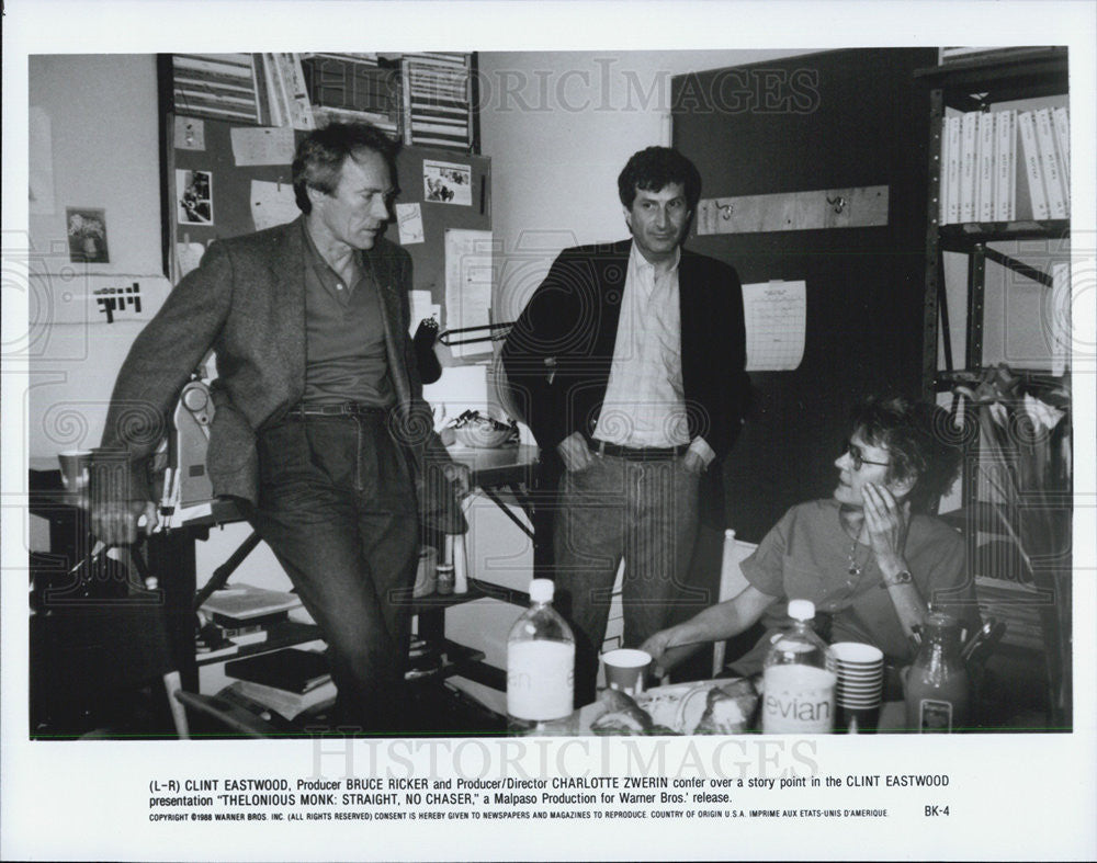 1988 Press Photo Producer Directors Clint Eastwood, Bruce Ricker - Historic Images