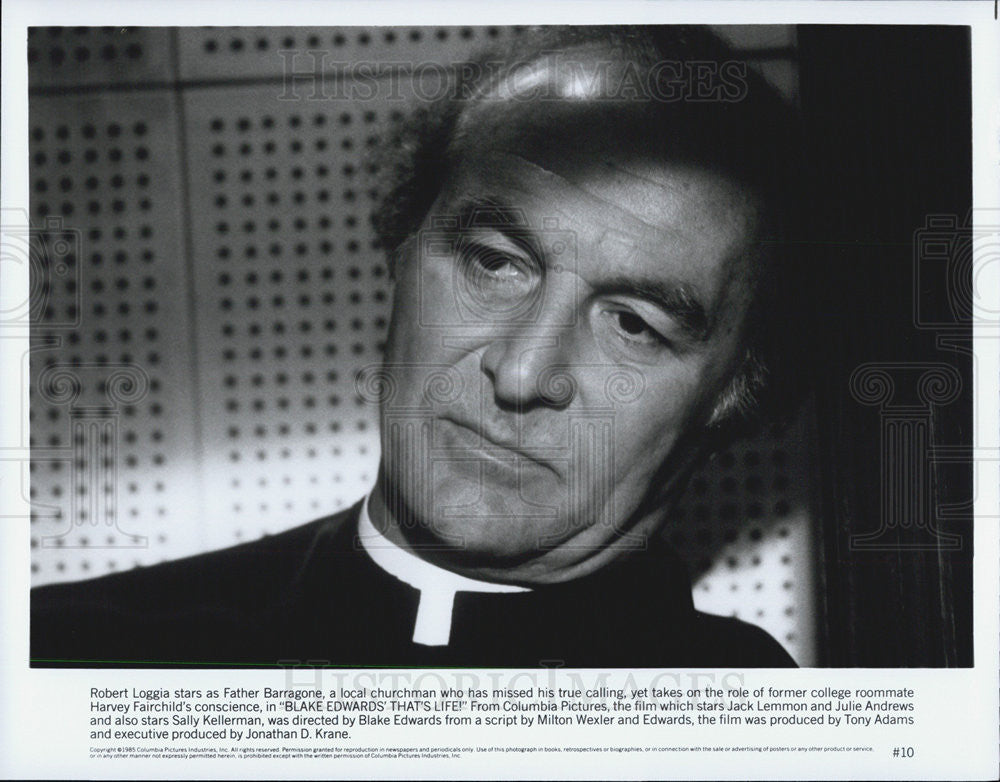 1986 Press Photo Robert Loggia stars in &quot;Blake Edwards&#39; That&#39;s Life!&quot; - Historic Images