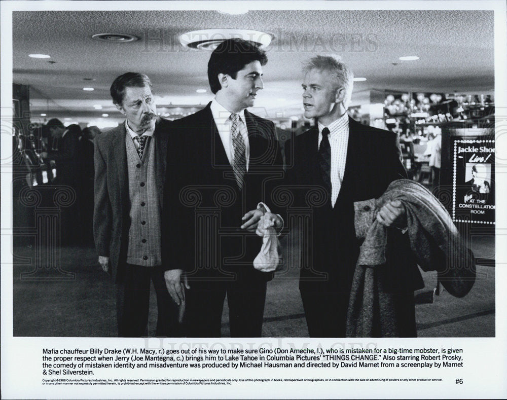 1988 Press Photo WH Macy in &quot;Things Change&quot; - Historic Images