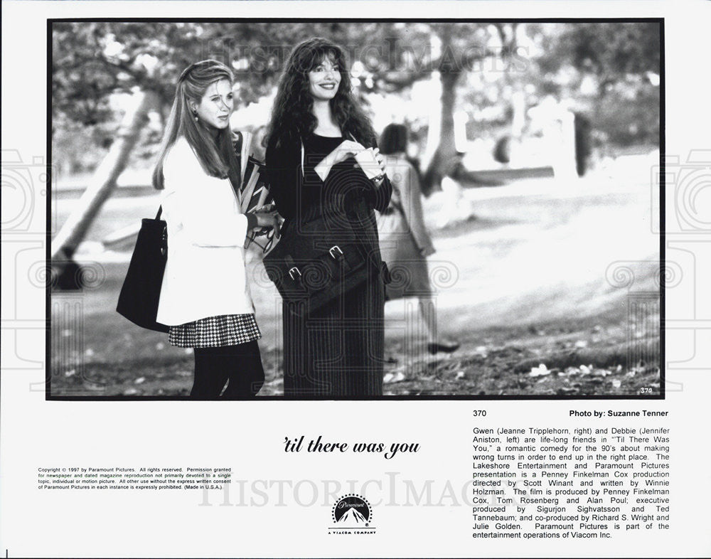 1997 Press Photo &#39;Til there was you Jeanne Tripplehorn Jennifer Aniston Movie - Historic Images