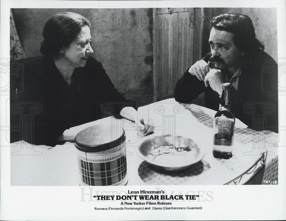 Press Photo Fernanda Montenegro Gianfrancesco Guarnieri They Dont Wear Black Tie - Historic Images