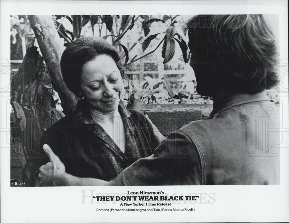 Press Photo Fernanda Montenegro Carlos Alberto Ricelli They Don&#39;t Wear Black Tie - Historic Images