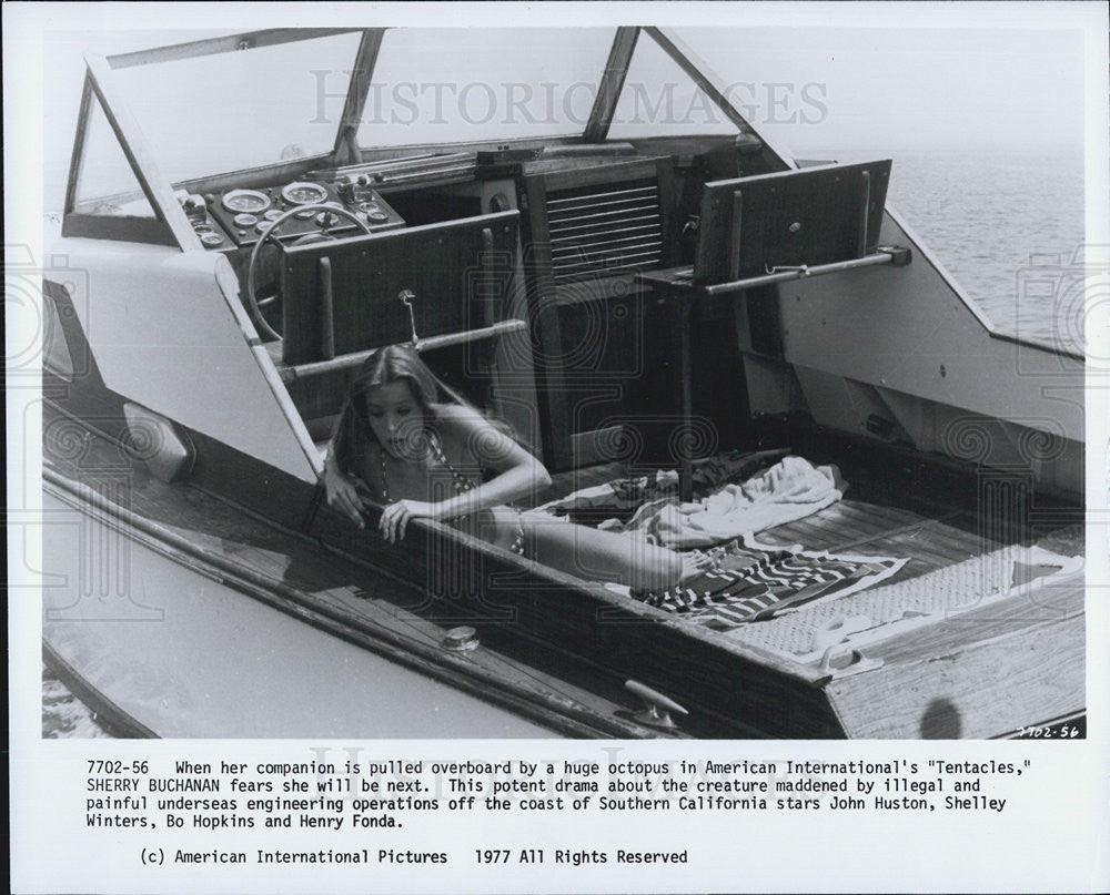 1977 Press Photo Tentacles Sherry Buchanan Movie Actress - Historic Images