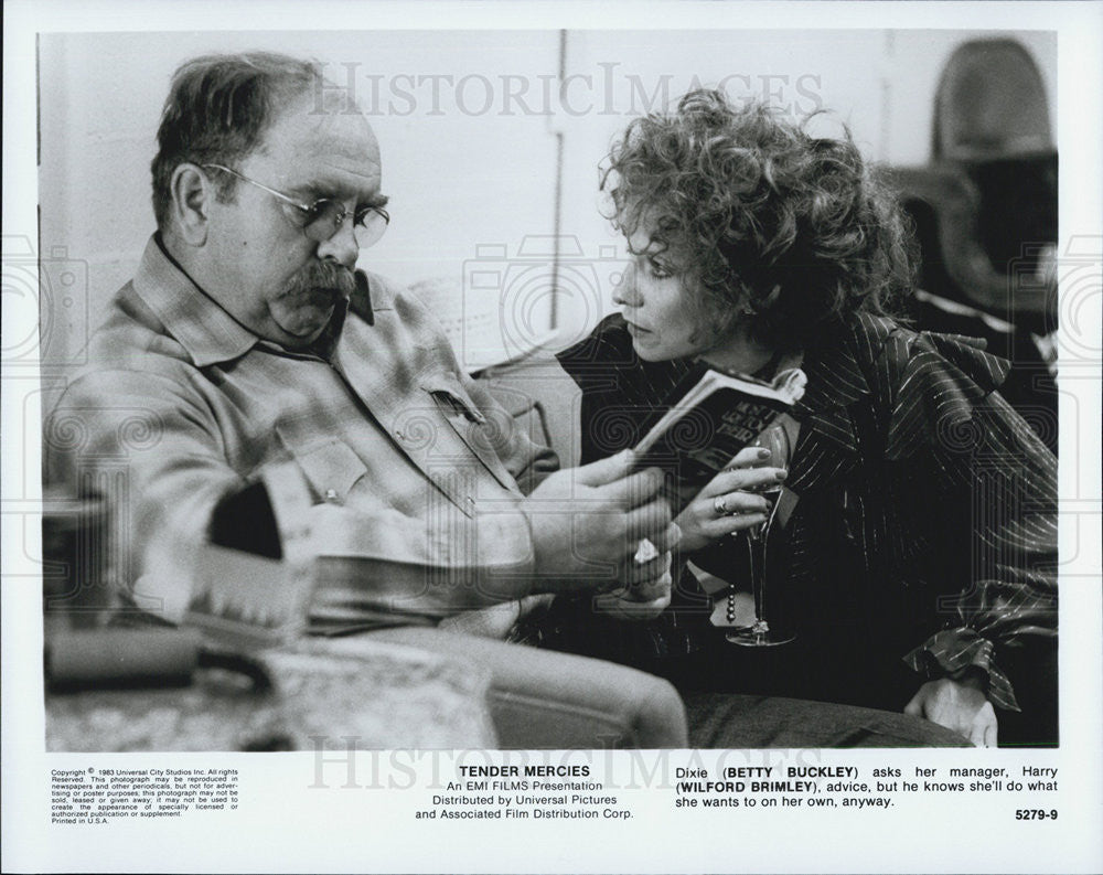 1983 Press Photo Tender Mercies Betty Buckley Wilford Brimley - Historic Images