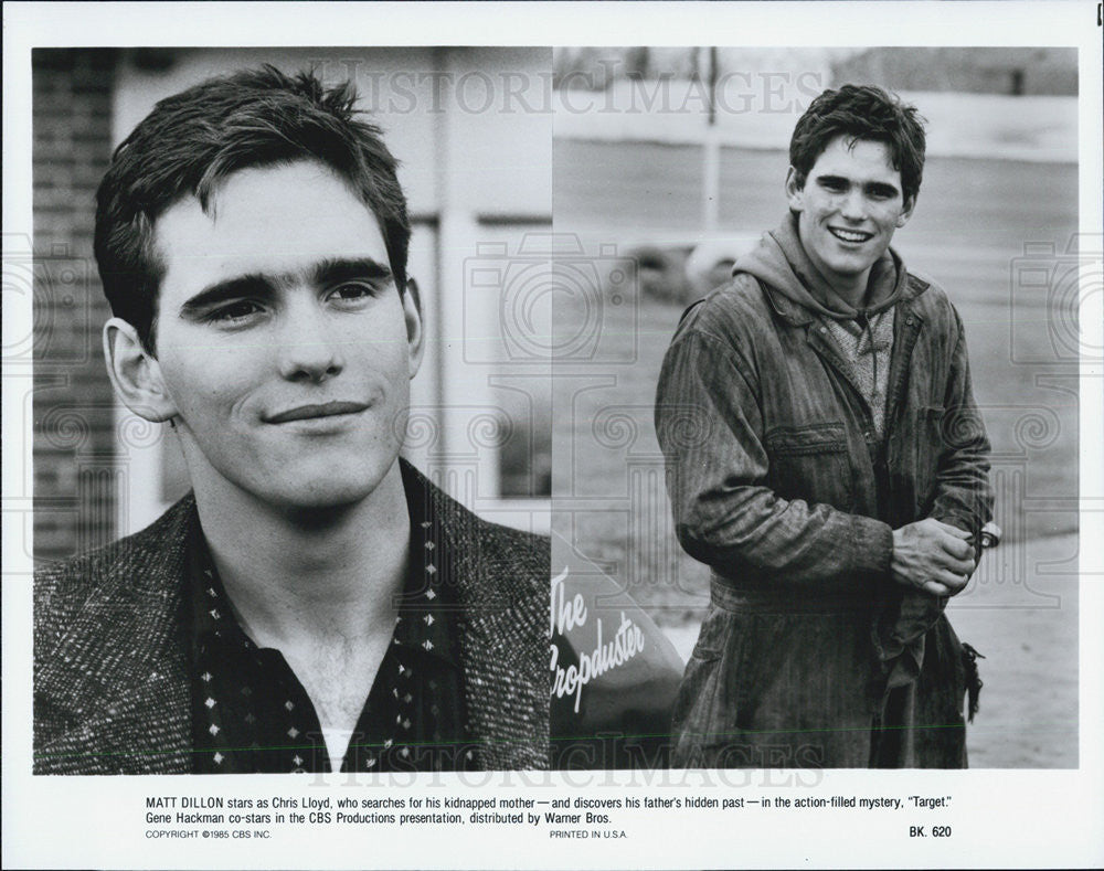 1985 Press Photo Matt Dillon Actor Target Action Mystery Film Movie - Historic Images