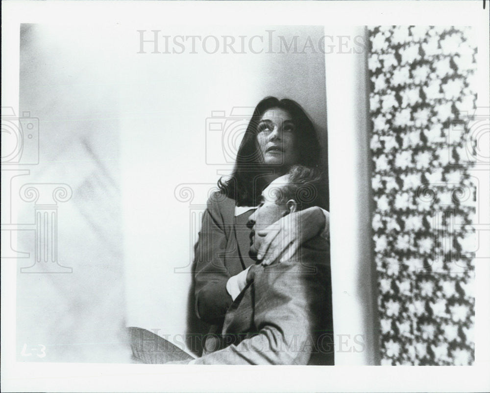 1980 Press Photo Anouk Aimee Michel Piccoli Italian Film Leap Into Void Movie - Historic Images