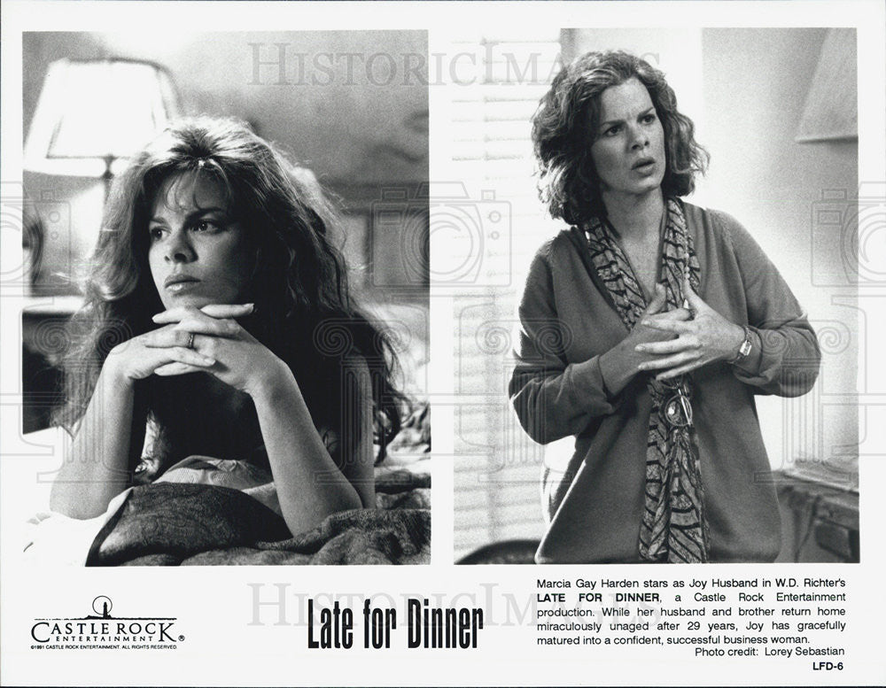 1981 Press Photo Marcia Gay Harden Actress Late For Dinner Movie Film - Historic Images