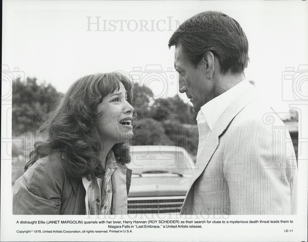 1978 Press Photo Janet Margolin Roy Scheider Last Embrace Movie Actors - Historic Images