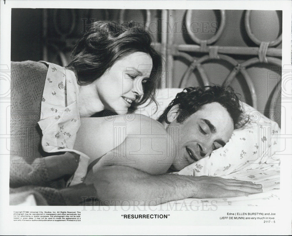 1980 Press Photo Actors Ellen Burstyn Jeff De Munn Resurrection - Historic Images