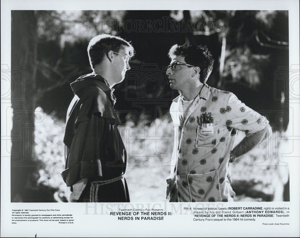 1987 Press Photo Revenge of the Nerds II Nerds in Paradise Robert Carradine