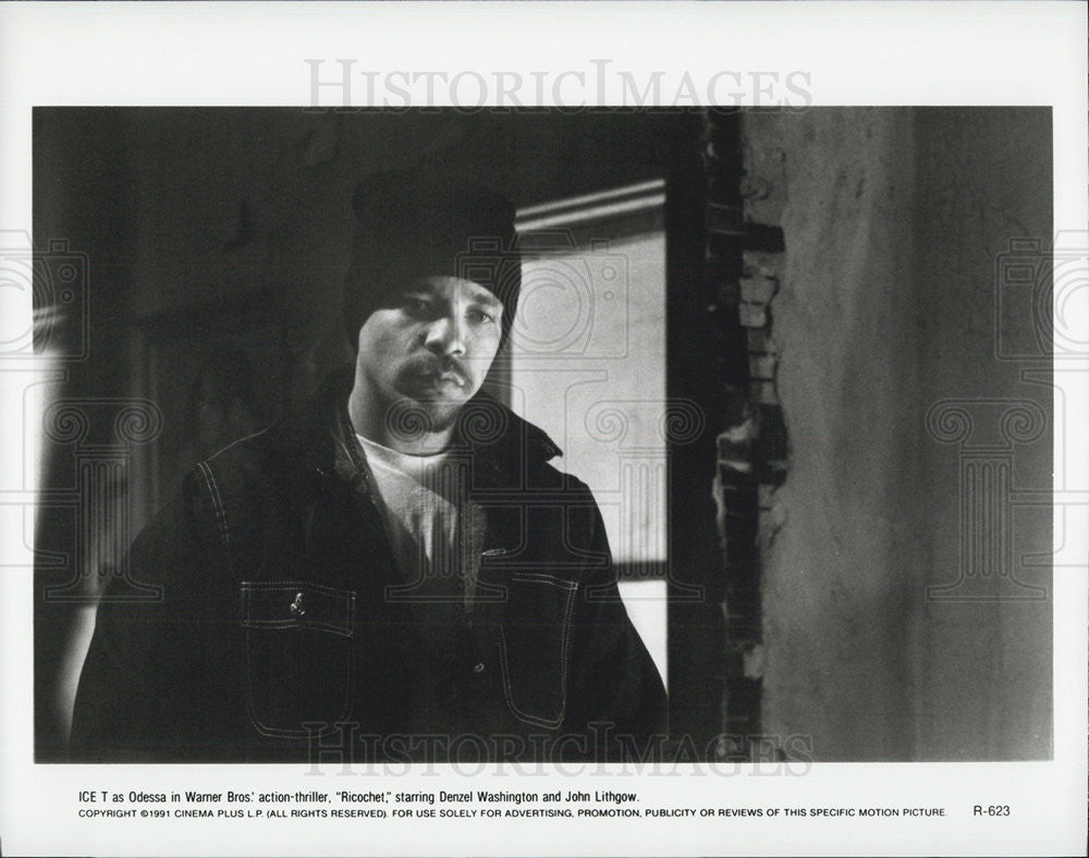 1991 Press Photo Actor Ice T Warner Brothers Ricochet - Historic Images