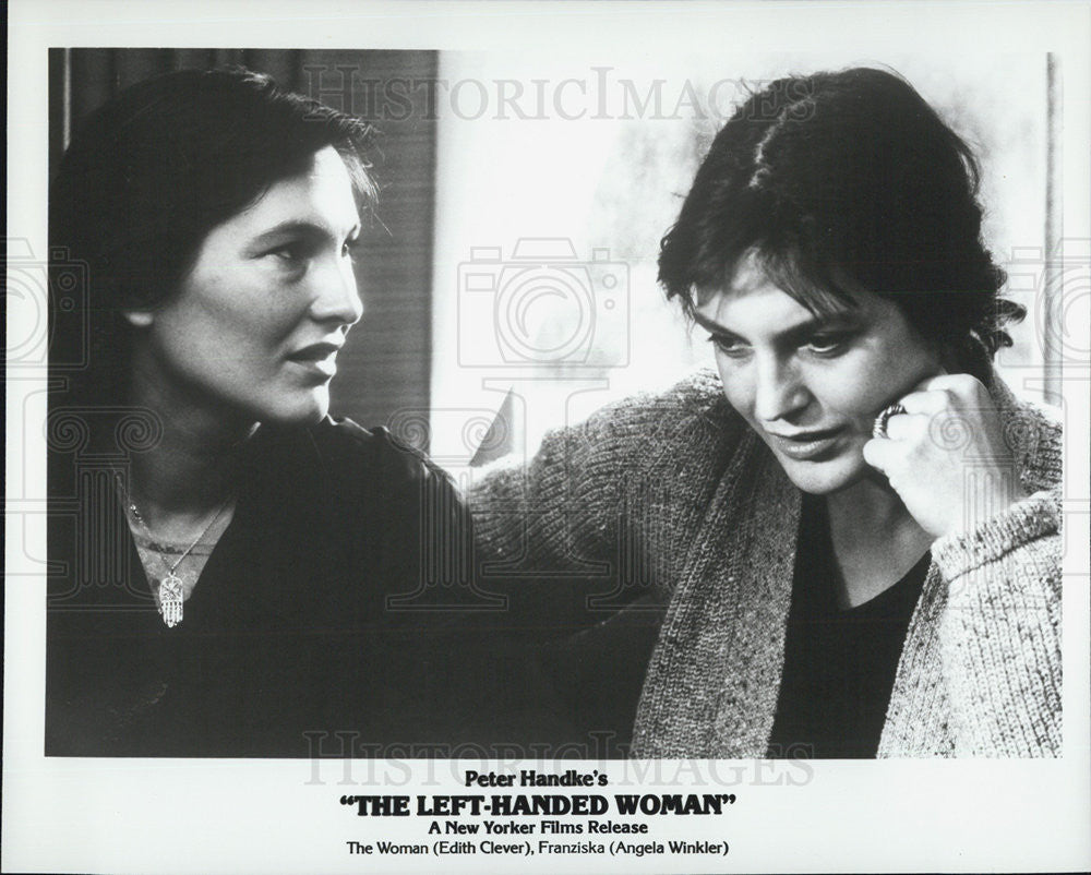 Press Photo Edith Clever Angela Winkler Peter Handke Film The Left Handed Woman - Historic Images