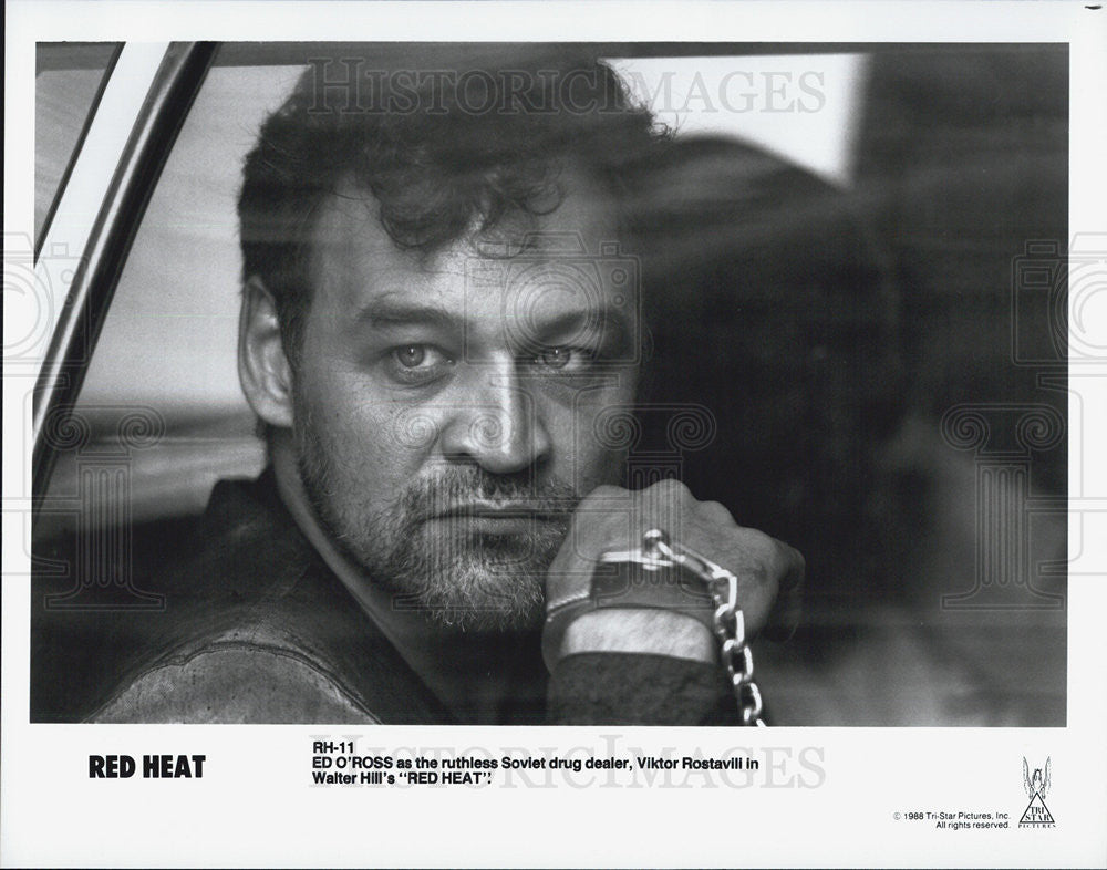 1988 Press Photo Ed O&#39;Ross stars in &quot;Red Heat&quot; - Historic Images