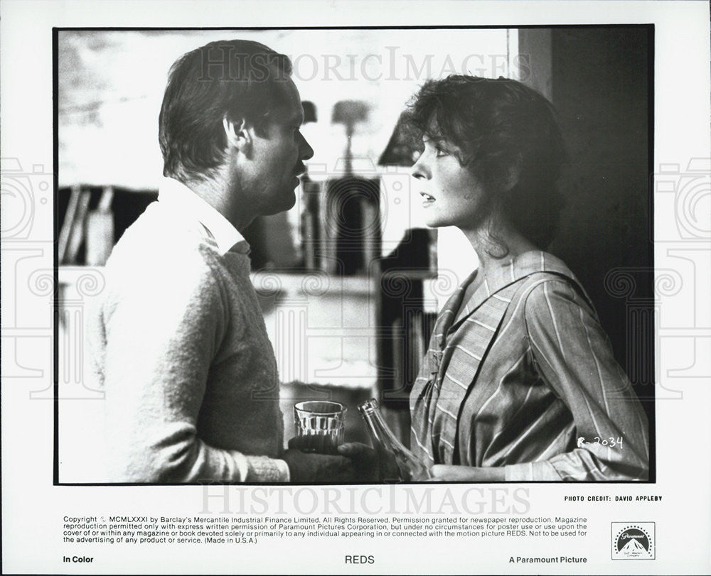 Jack Nicholson And Diane Keaton In Paramount Pictures Movie Red 1981