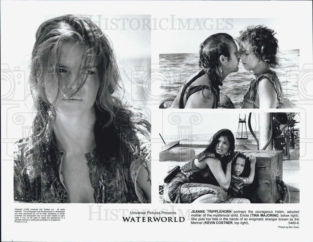 1995 Press Photo Scenes from &quot;Waterworld&quot; - Historic Images