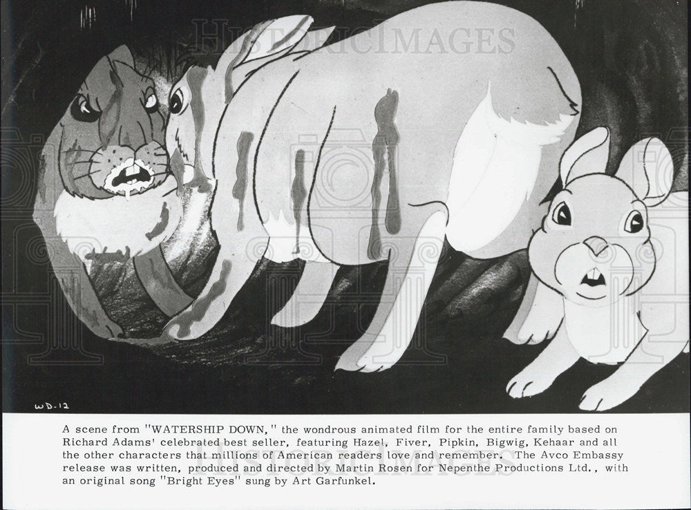 Press Photo Scene Animated Film Watership Down - Historic Images