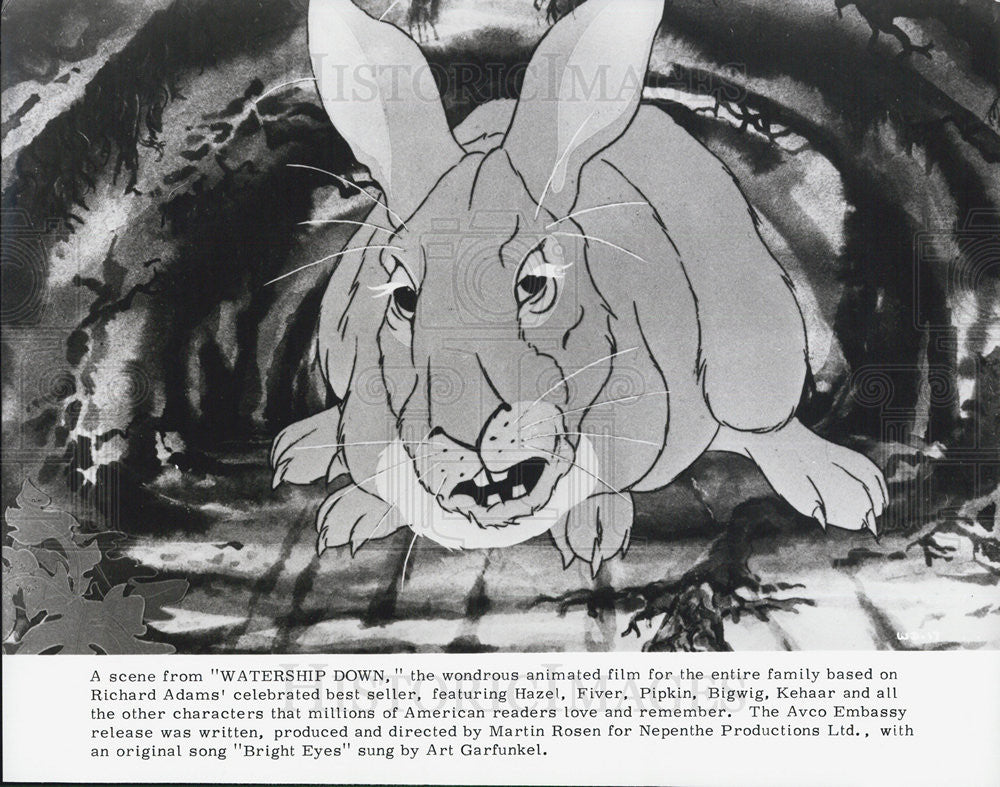 1978 Press Photo Scene from &quot;Watership Down&quot; - Historic Images