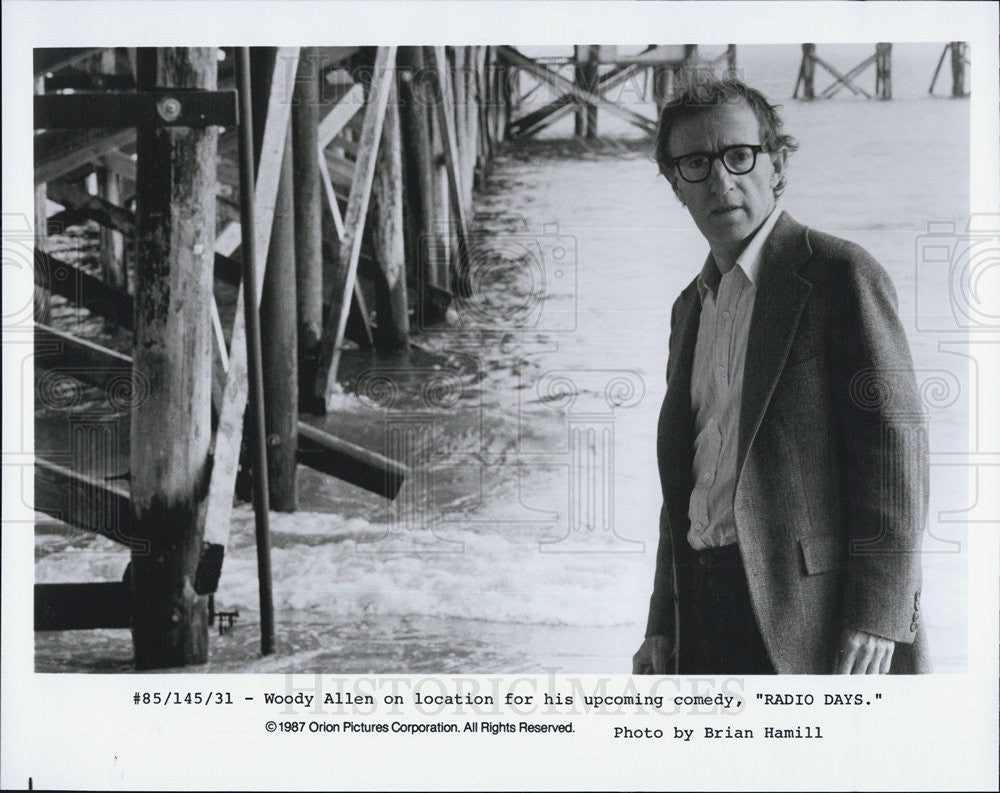 1987 Press Photo Woody Allen Radio Days Orion - Historic Images