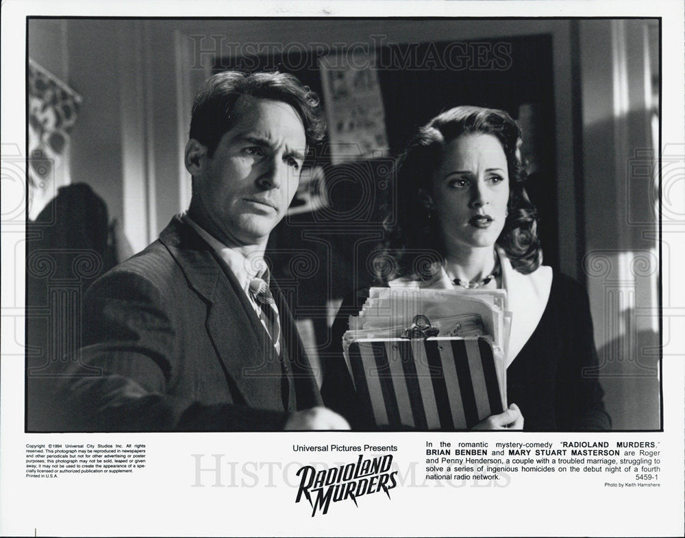 1994 Press Photo Mystery Comedy &quot;Radioland Murders&quot; Play Couple Henderson Debut - Historic Images