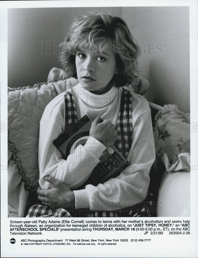 1989 Press Photo Ellie Cornell Just Tipsy Honey Abc After School Special - Historic Images