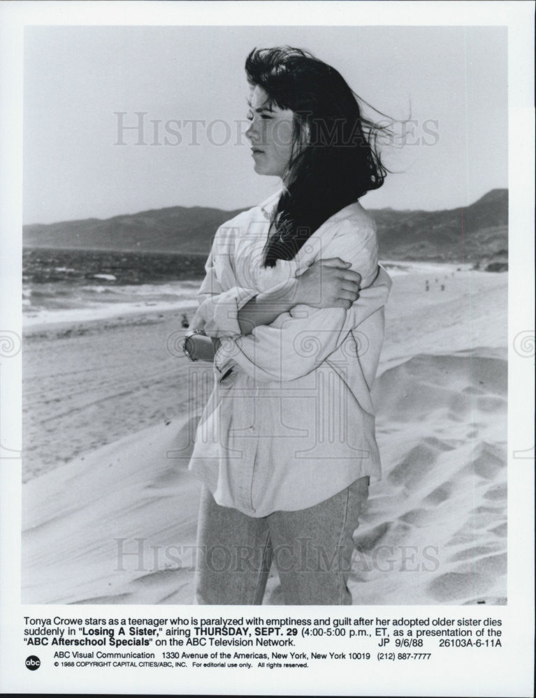 1988 Press Photo  ABC After School Special &quot;Losing a Sister&quot; - Historic Images