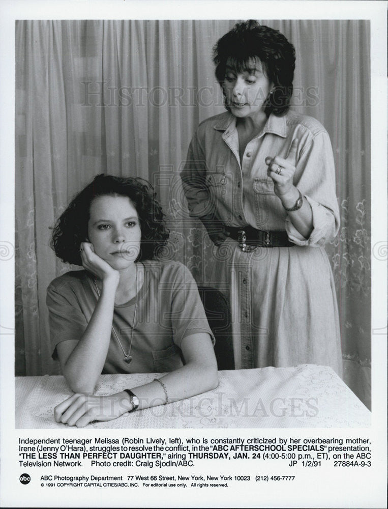 1991 Press Photo  ABC After School Special "The Less Than Perfect Daughter" - Historic Images