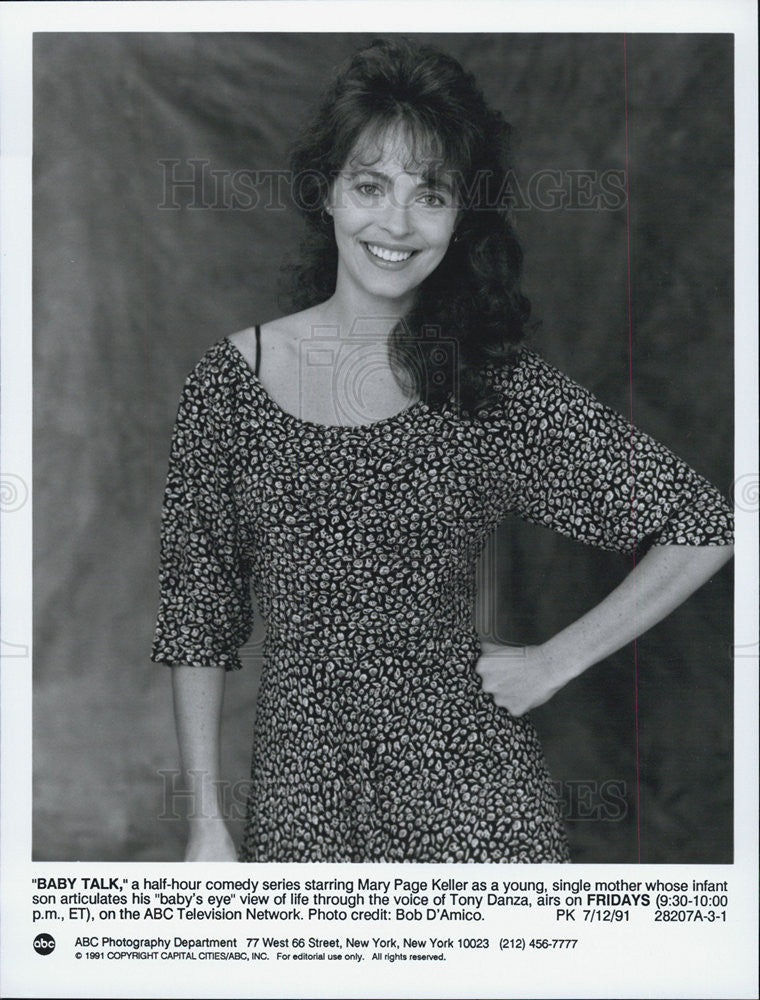 1991 Press Photo Baby Talk Mary Page Keller - Historic Images