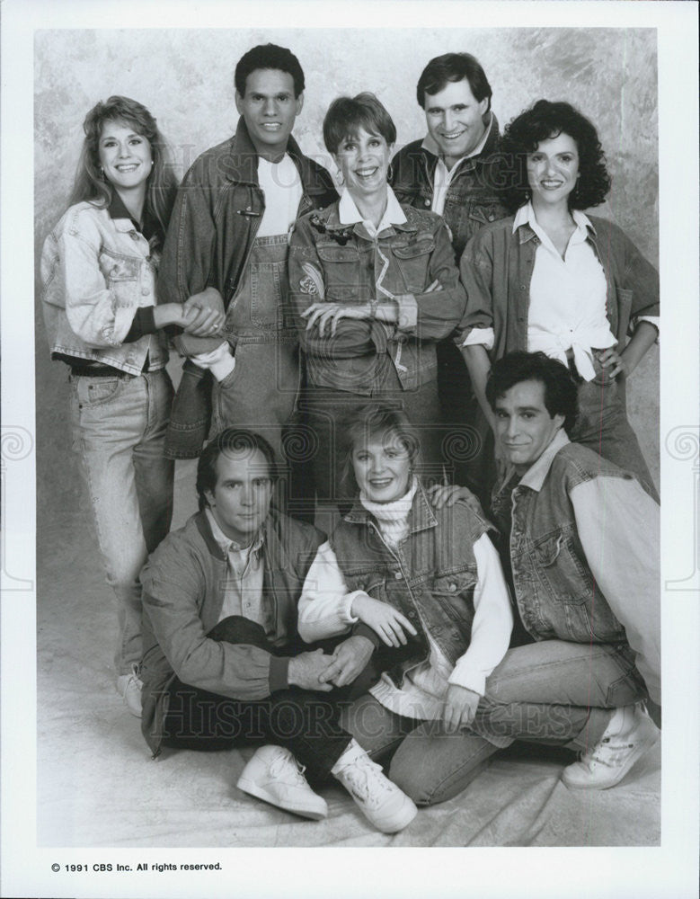 1991 Press Photo Carol Burnett And Other Comedians On The Carol Burnett Show - Historic Images