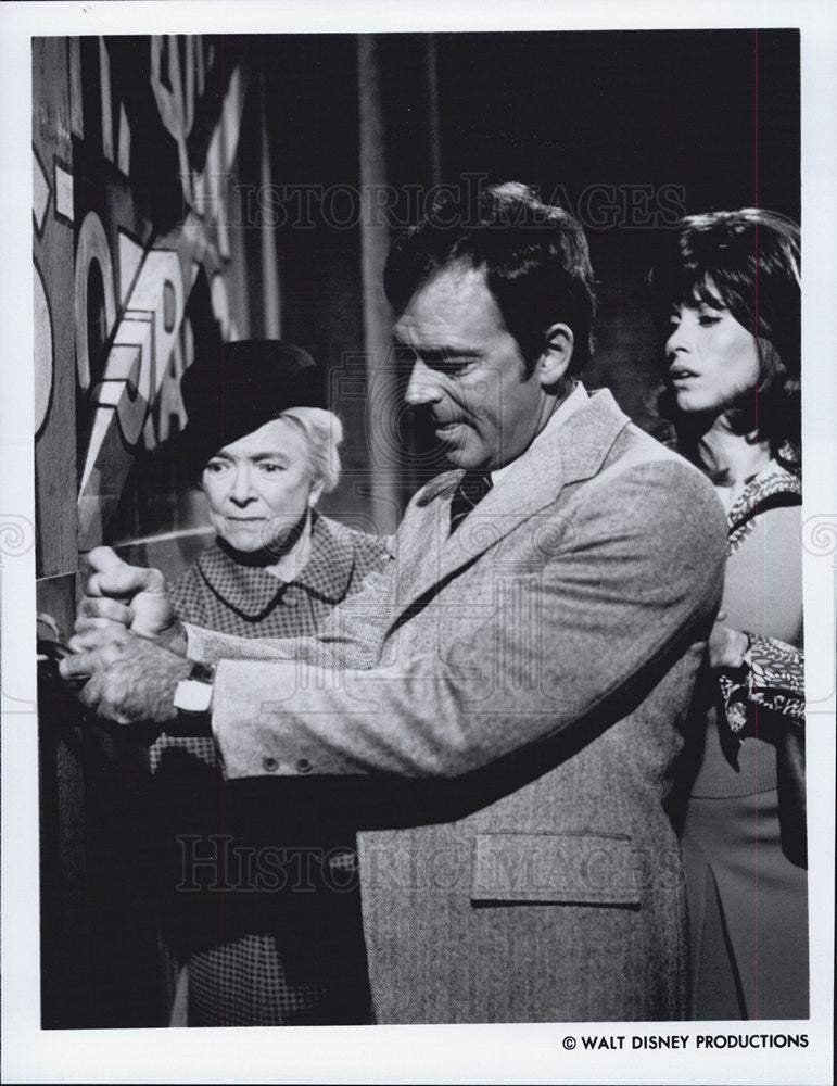 1986 Press Photo Herbie Rides Again Helen Hayes Ken Berry Stefanie Powers - Historic Images