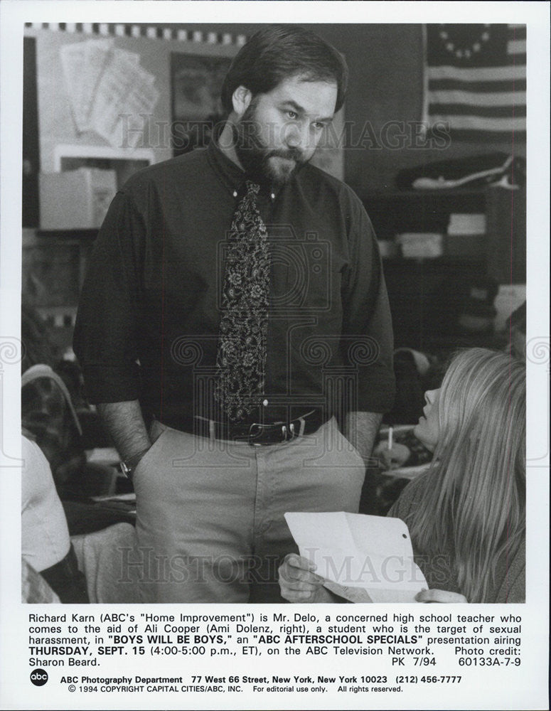 1994 Press Photo Actor Richard Karn Starring In &quot;Boys Will Be Boys&quot; ABC Special - Historic Images