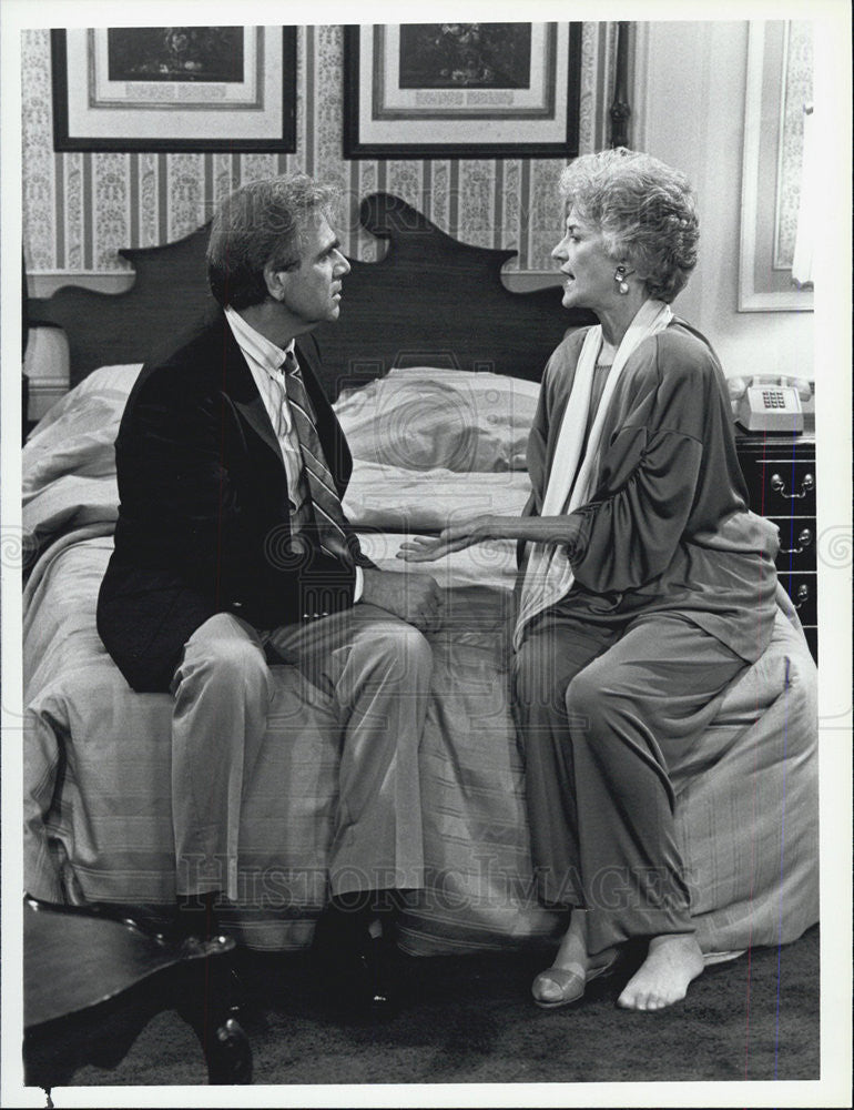 1986 Press Photo Bea Arthur and Alex Rocco in The Golden Girls - Historic Images