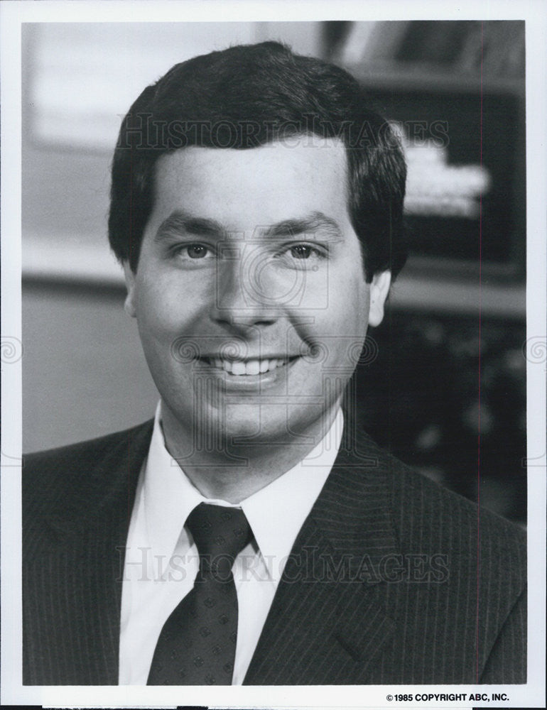 1985 Press Photo Weather Forecaster Dave Murray on abc&#39;s Good Morning America - Historic Images