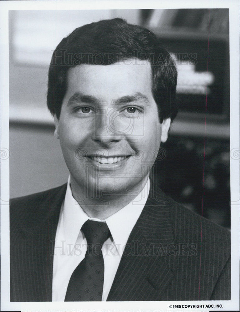 1985 Press Photo of forecaster Dave Murray from &quot;Good Morning America&quot; - Historic Images