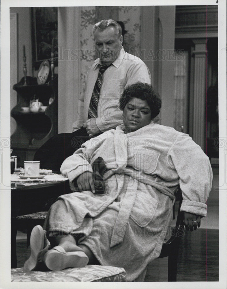 1982 Press Photo Actors Nell Carter And Dolph Sweet On NBC Show Gimme A Break - Historic Images