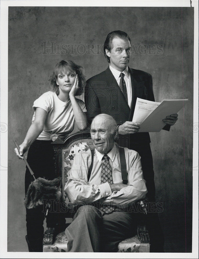 1989 Press Photo of Pamela Reed, Michael McKean, John Randolph in TV&#39;s &quot;Grand&quot; - Historic Images