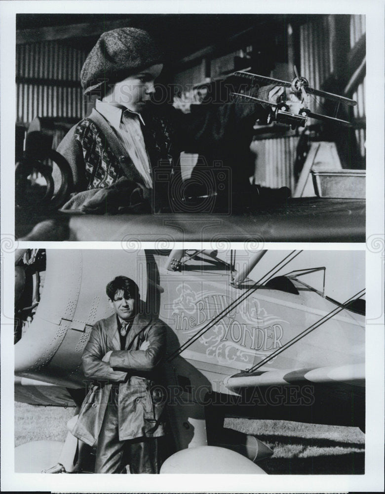 1985 Press Photo Huckleberry Fox &amp; Peter Coyote in &quot;The Blue Yonder&quot; - Historic Images