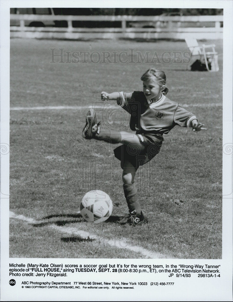 1993 Press Photo Mary-Kate Olsen in &quot;Full House&quot; - Historic Images