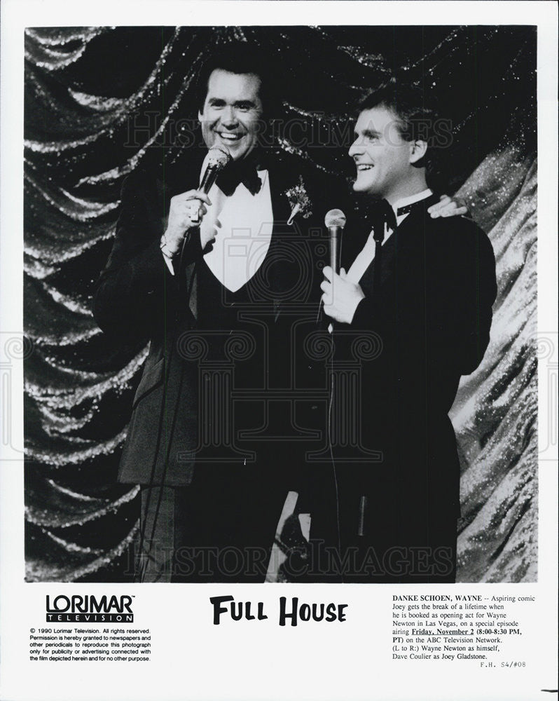 1990 Press Photo Wayne Newton and Dave Coulier in &quot;Full House&quot; - Historic Images