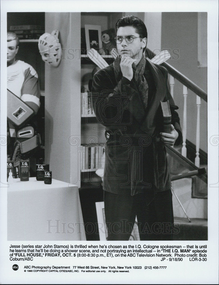 1990 Press Photo John Stamos on &quot;Full House&quot; - Historic Images