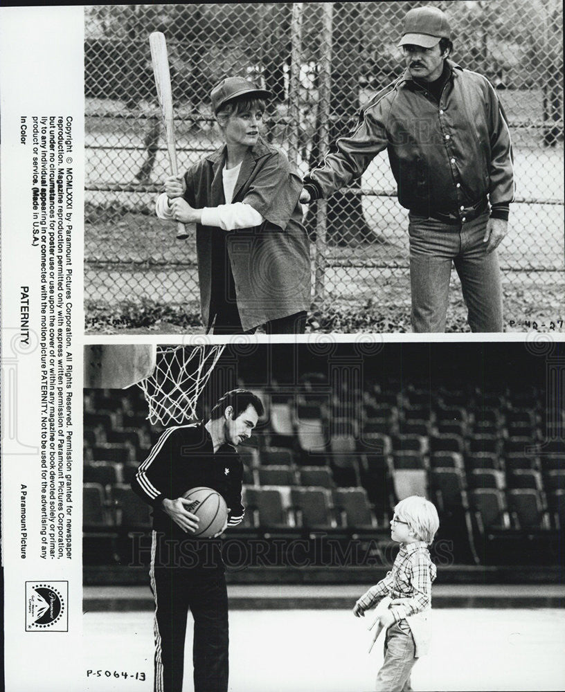 1981 Press Photo Burt Reynolds in &quot;Paternity&quot; - Historic Images