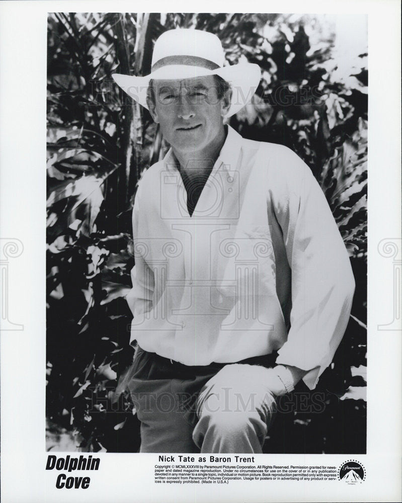 1989 Press Photo Nick Tate in &quot;Dolphin Cove&quot; - Historic Images