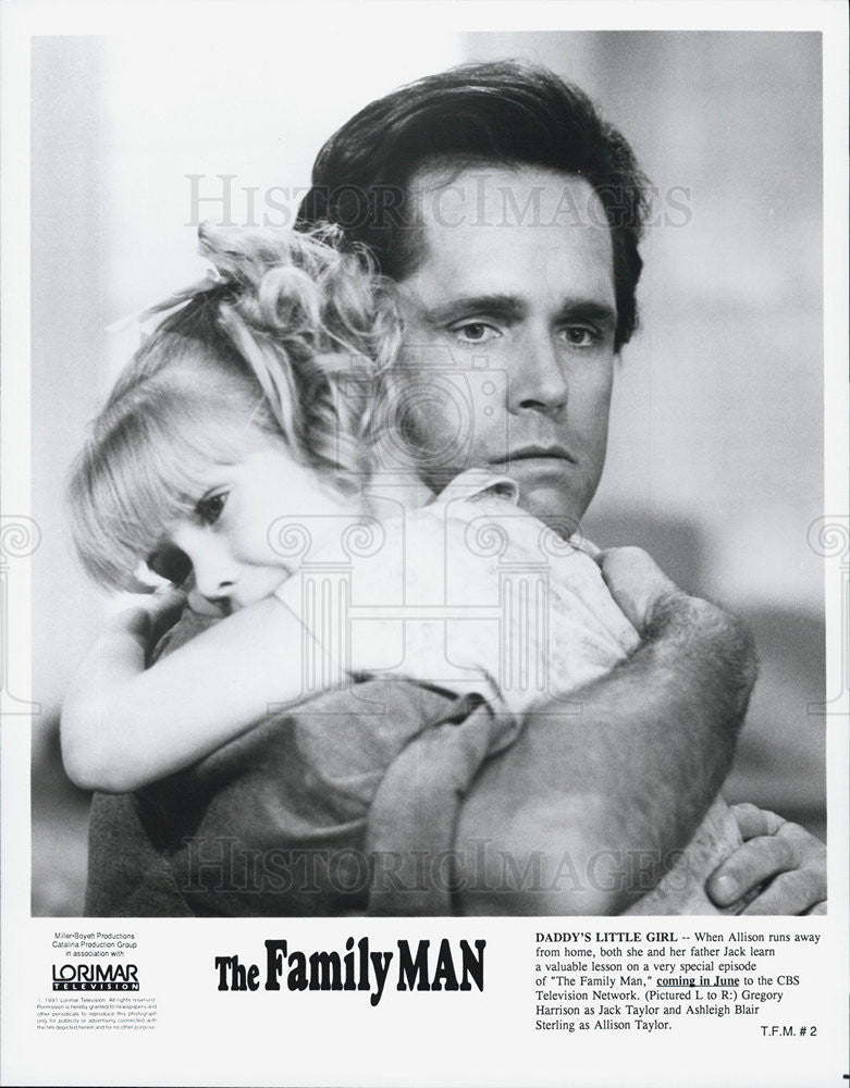 1991 Press Photo Gregory Harrison And Ashleigh Blair Sterling In The Family Man - Historic Images