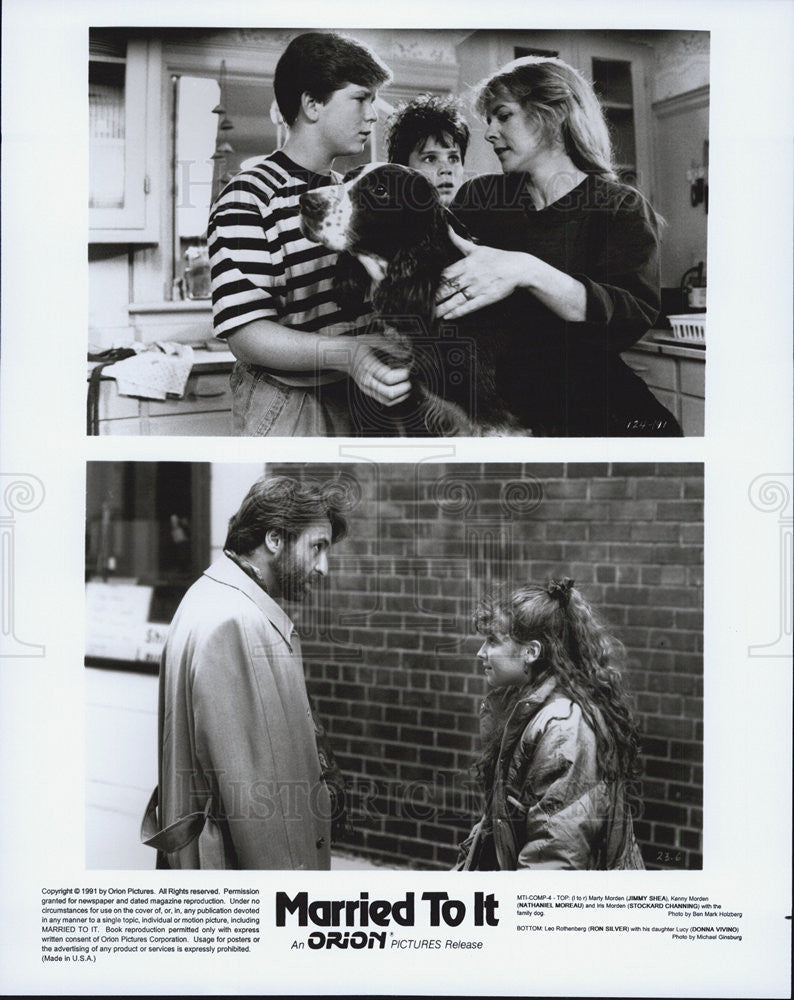 1991 Press Photo Married To It Film Actor Stockard Channing Jimmy Shea - Historic Images