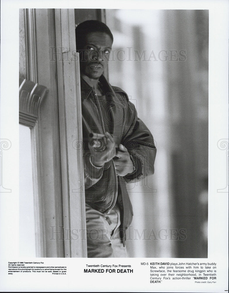 1990 Press Photo Keith David stars in &quot;Marked For Death&quot; - Historic Images