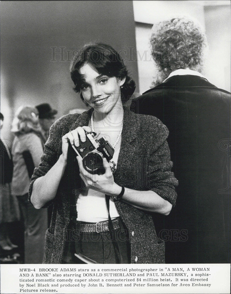 1979 Press Photo Brooke Adams in &quot;A Man, A Woman &amp; A Bank&quot; - Historic Images