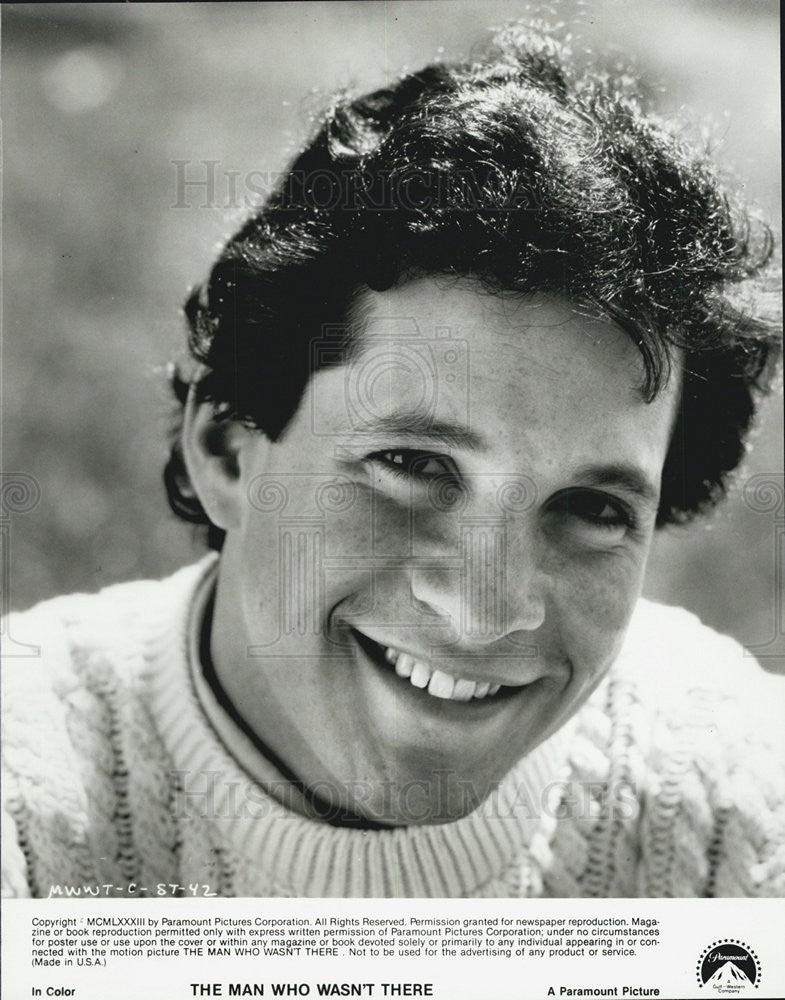 Press Photo Steve Guttenberg The Man Who Wasn&#39;t There Film Actor - Historic Images
