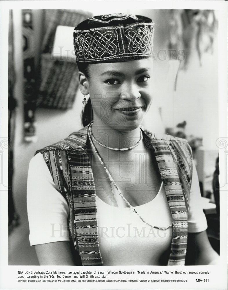 1993 Press Photo Nia Long Made in America Film Actress - Historic Images