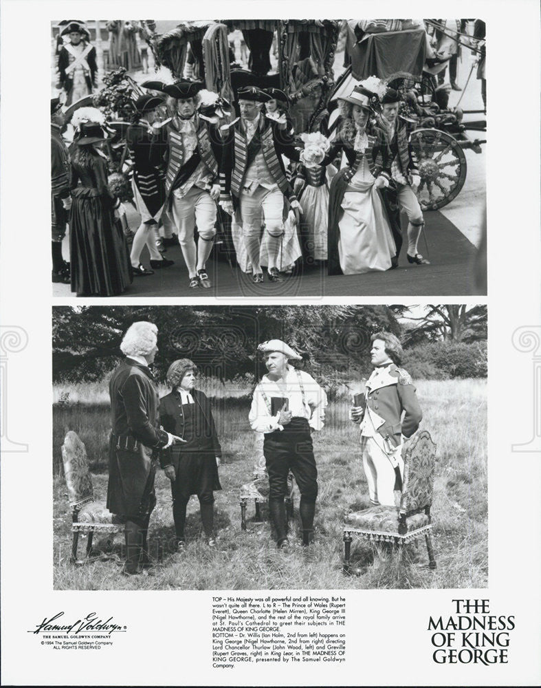 1994 Press Photo Nigel Hawthorne in &quot;The Madness of King George&quot; - Historic Images