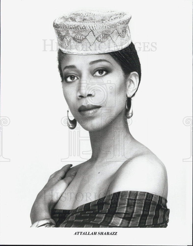 Press Photo of Attallah Shabazz, artist,actress, director and producer. - Historic Images